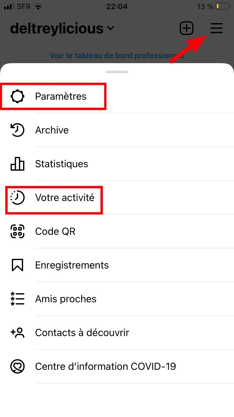 Comment désactiver les notifications Instagram