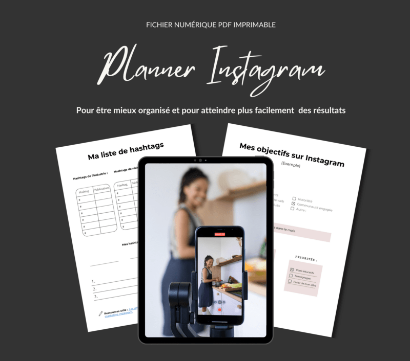 Instagram planner, planificateur de contenu rééseau sociaux, stratégie de contenu réseaux sociaux pdf 2024