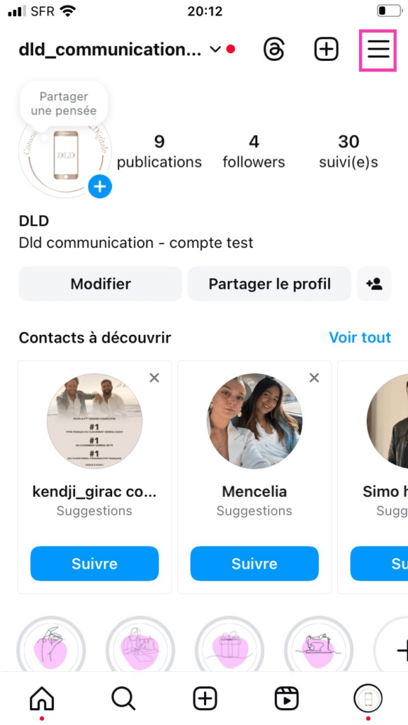 archives instagram, comment archiver dans instagram