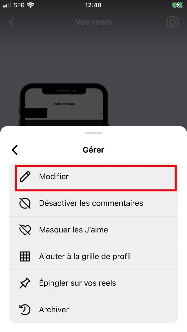 Comment Faire Pour Modifier Un Reels