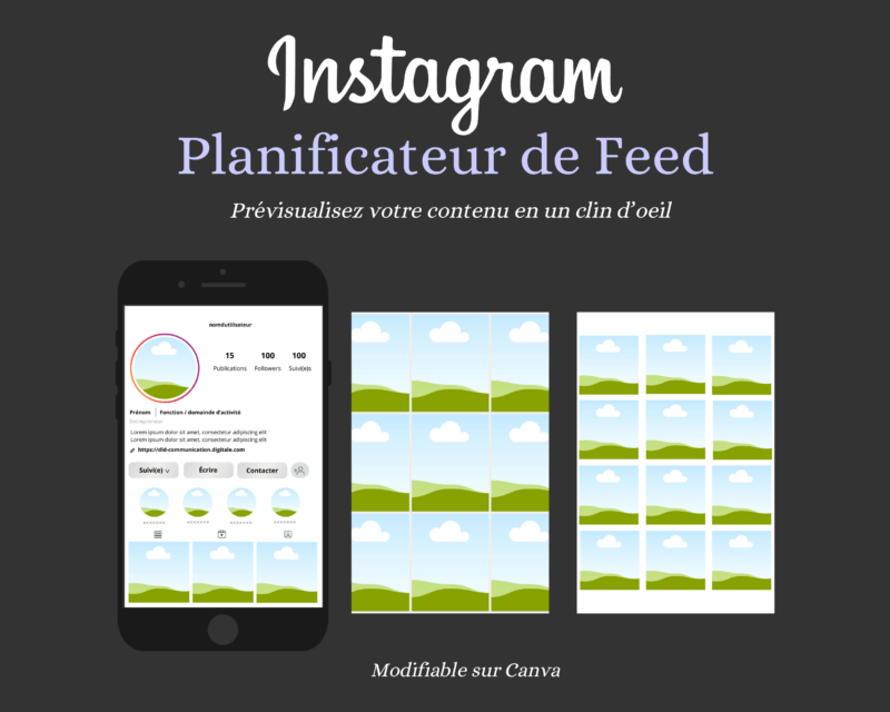 Créer-feed-instagram-esthétique-et-harmonieux-visualiser-son-feed