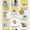 TEMPLATES nouveau feed instagram 2025, modèle de feed instagram 2025, création de publication instagram, modèle de post instagram, pack publications instagram, se lancer sur instagram, compte instagram professionnel, améliorer son compte instagram