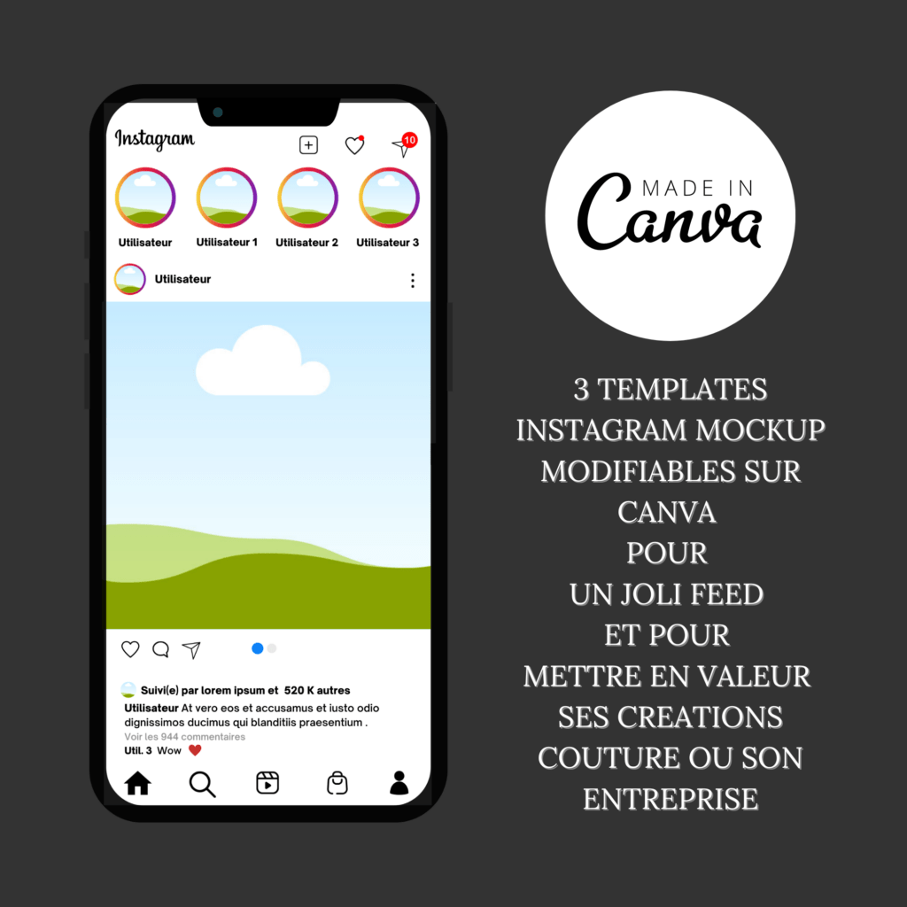 Instagram Mockup Templates, stratégie de contenu instagram, instagram pour les nuls, conseils et astuces instagram