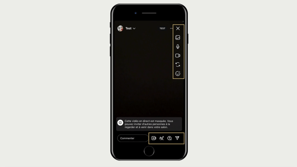 les différentes fonctionnalités d'Instagram live vidéo en direct