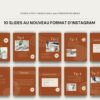Carrousels Instagram de 10 slides personnalisable sur Canva - Mise à jour Feed 2025 – Image 2