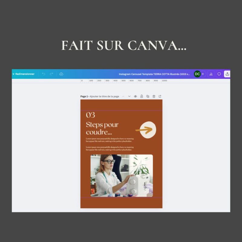 modèles carrousels instagram canva français