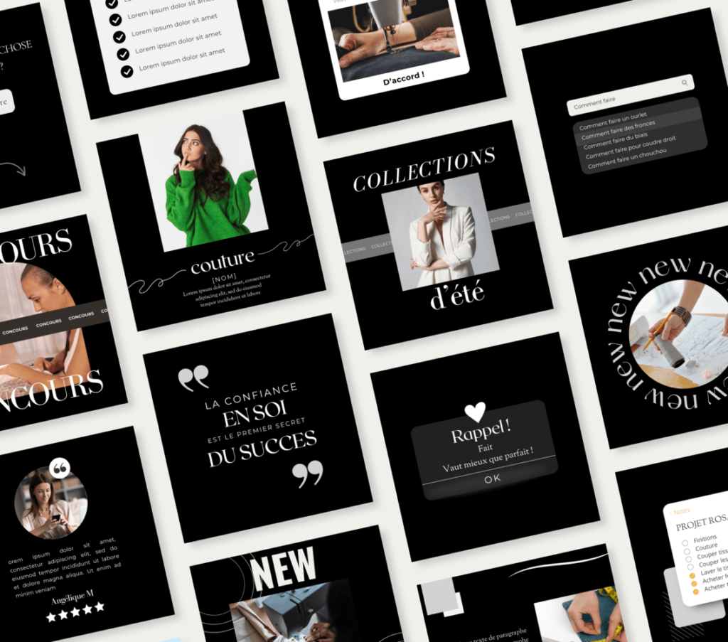 Bundle Instagram, pack templates canva feed, stories, carrouseels gratuits