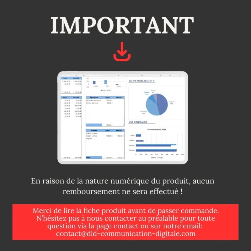 Tableau Excel pour suivre ses comptes – Image 5