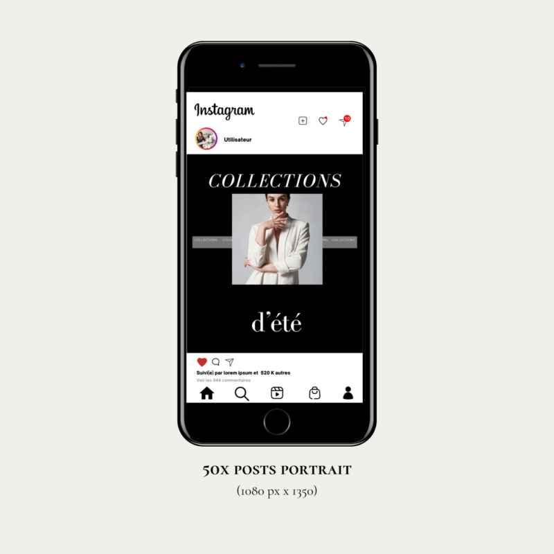 templates instagram couture, plus de visibilité sur instagram, nouvelle grille instagram, feed esthétique et harmonieux