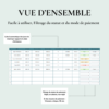 suii de paiement client excel