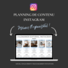Planning éditorial instagram, calendrier réseaux sociaux 2025, planning de post instagram, calendrier de contenu social media