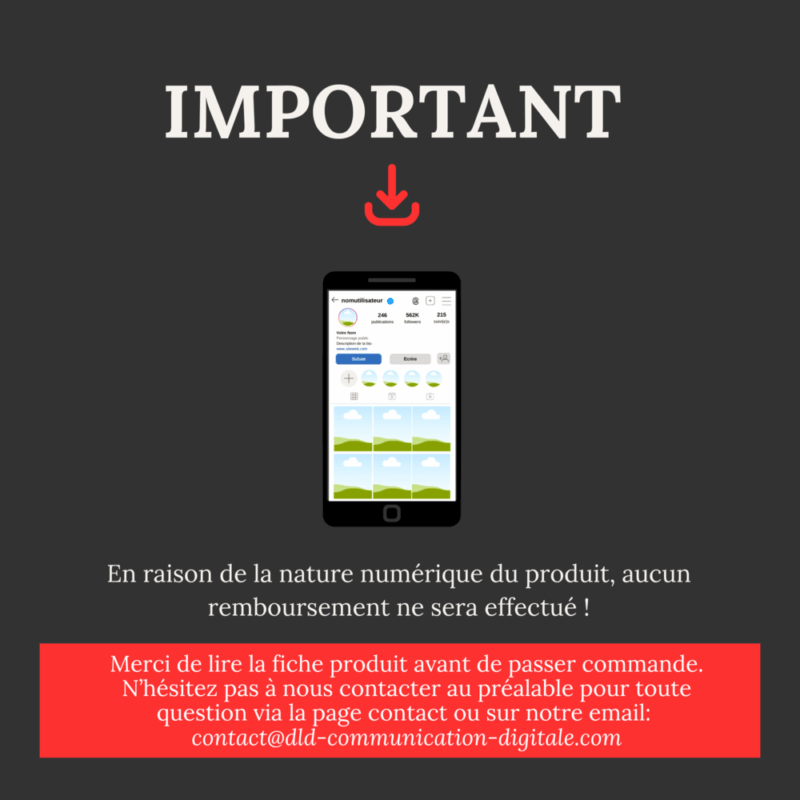 📱 Modèles de Maquettes Instagram Canva pour Community Managers – Templates Professionnels pour Feed, Posts et Reels – Image 5