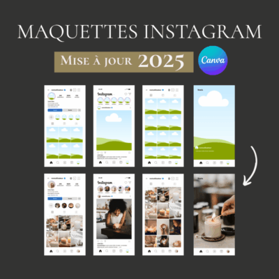 Maquette Instagram canva pour community manager, mockup Instagram pour community manager, template Instagram Canva, visuels Instagram pour réseaux sociaux, contenu prêt à poster Instagram