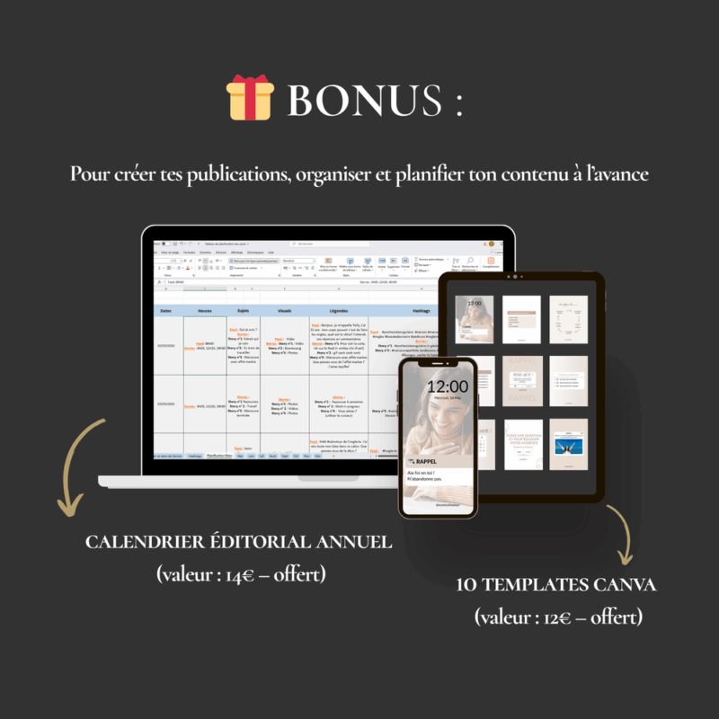 exemple de stratégie Instagram pour freelances, plan de contenu Instagram + calendrier éditorial, idées de publications Instagram pour indépendants, stratégie de contenu Instagram pour petites entreprises, méthode visibilité Instagram 2025, calendrier éditorial Instagram 2025, pack de templates Canva pour Instagram, modèles de contenu Instagram, contenu Instagram créatif, pack Instagram communication