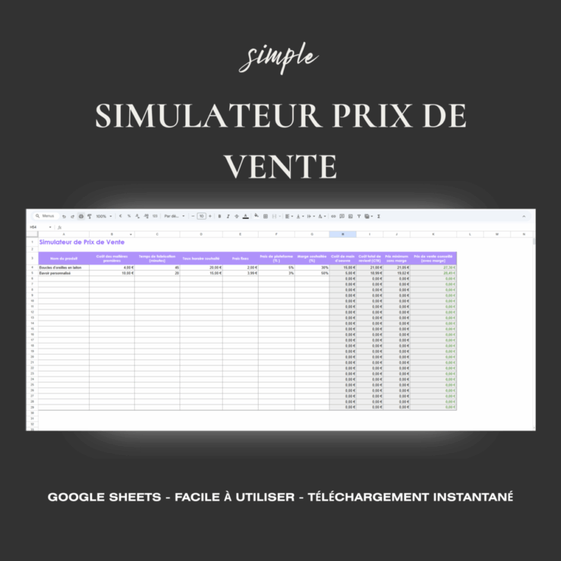 Outil simple pour fixer ses prix de vente en coutureou dans la confection de produits artisanaux faits mains