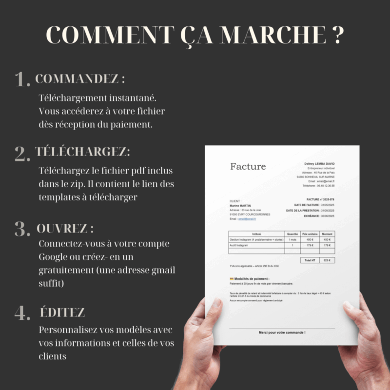 Pack juridique pour couturière & créatrice indépendante : Devis, Facture & CGV prêts à l'emploi ! – Image 8