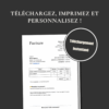 modèle facture sans TVA pour micro-entreprise couture - Kit administratif et juridique pour auto-entrepreneuse en couture