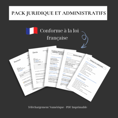Documents juridiques pour autoentrepreneur, pack juridique et administratif autoentrepreneur couture