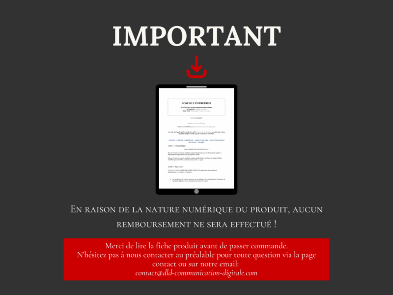 Modèle de Statuts SASU (prêts à l'emploi) - rédigé par une Juriste Administratif – Image 6
