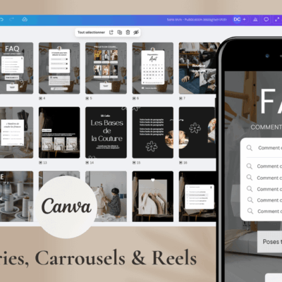 kit instagram, modèles de publications réseaux sociaux pour les entreprises