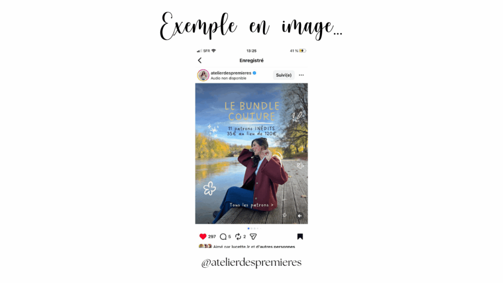 idées de publications de couture, carrousels instagram couturières