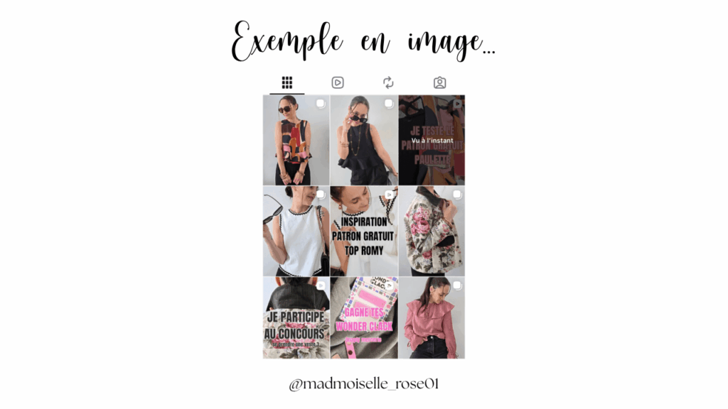 exemple de compte instagram de couturière et créatrice qui cartonne et qui vend